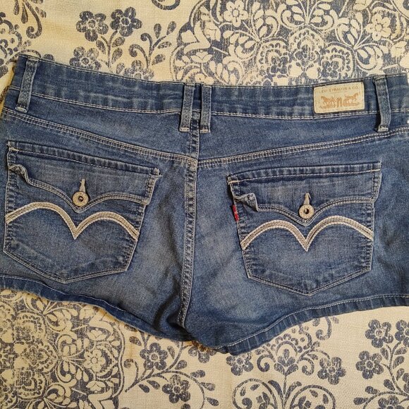 Levi’s Shorty Short cutoff jean shorts Size 11 - Picture 4 of 7